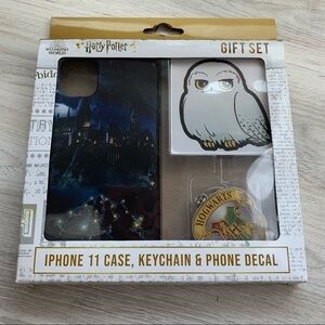 Harry Potter IPhone 11 Case, Keychain and Phone Decal Gift Set
